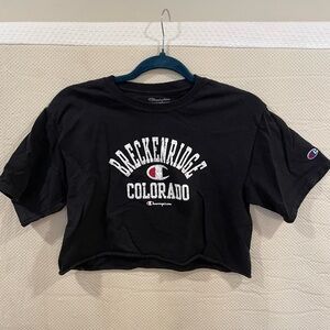 Champion Black Breckenridge Colorado Tee